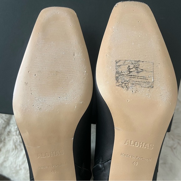 Alohas Nash Ankle Boots Black Leather - Picture 6 of 6